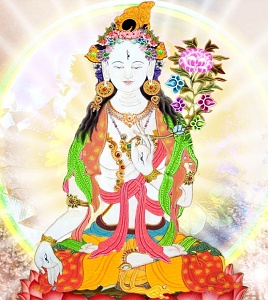 Bílá Tara, bohyně soucitu, osvícení, duchovní cesty
